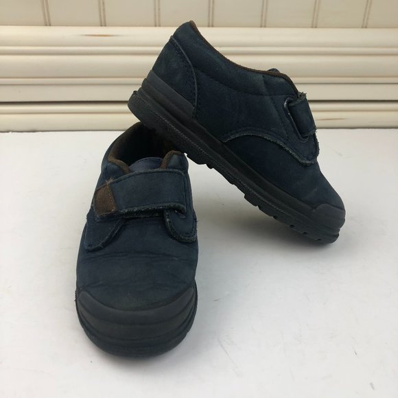 Vintage Stride Rite Navy Toddler Boy Comfy Timeless Leather Shoes Skid Resistant - Picture 1 of 12